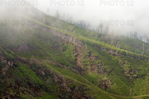 Landscape volcano Ijen, Indonesia