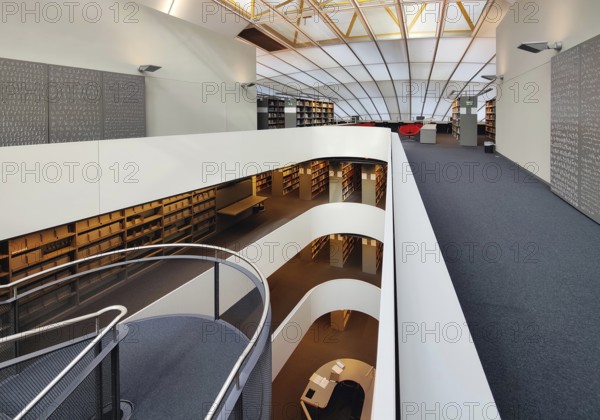 Philologische Bibliothek der Freien Universität Berlin, auch Berlin Brain genannt weil das Gebäude wie ein menschlicher Schädel geformt ist, Deutschland