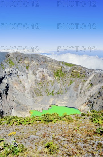 Irazu volcano, Irazu Volcano National Park, Cartago Province, Costa Rica