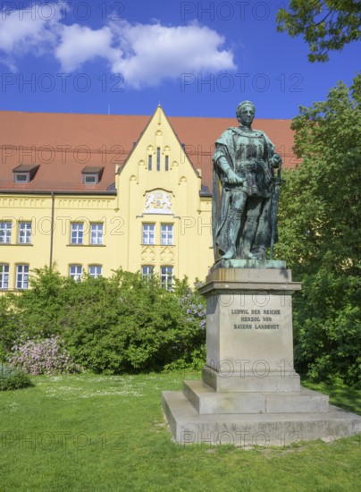 Denkmal von Ludwig dem Reichen, Landshut, Bayern, Deutschland