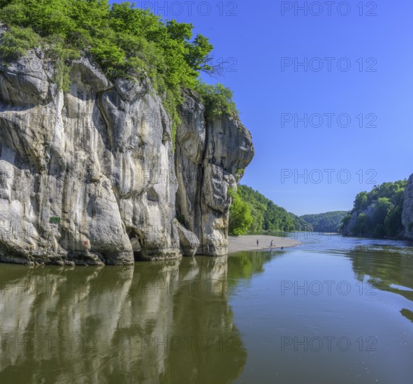 Felsen beim Donaudurchbruch, Kelheim, Bayern, Deutschland