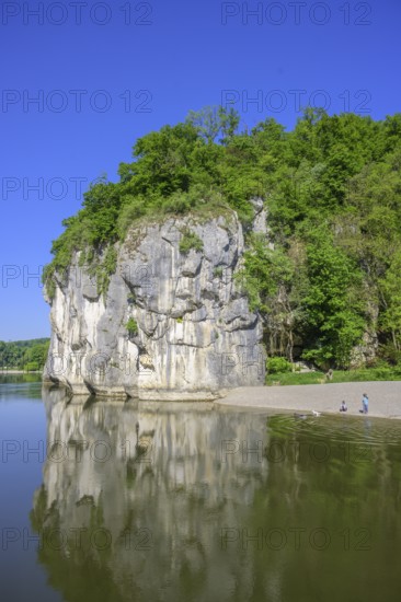 Felsen beim Donaudurchbruch, Kelheim, Bayern, Deutschland