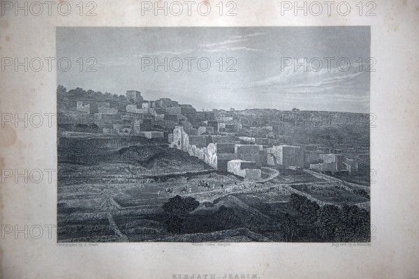 Kirjath-Jearim, Holy Land, engraving engraved A Willmore, Published by William Collins
