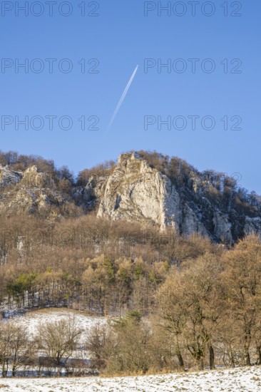View on the mountains on a sunny day in winter, Vápec, Horná Poruba, Slovakia