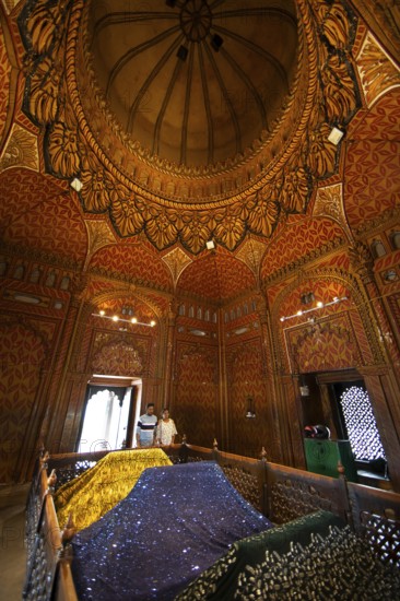 Gumbaz or mausoleum of Tipu Sultan and his family, interior view, Srirangapatna, Karnataka, India