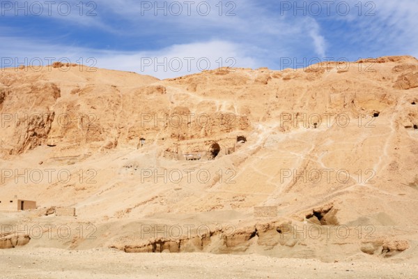 Excavations at the Temple of Hatshepsut, Mortuary Temple of Hatshepsut, Deir el-Bahari, Thebes, Luxor, Egypt
