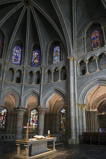 Interior view, Notre-Dame Cathedral, Lausanne, Switzerland