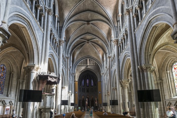 Interior view, Notre-Dame Cathedral, Lausanne, Switzerland