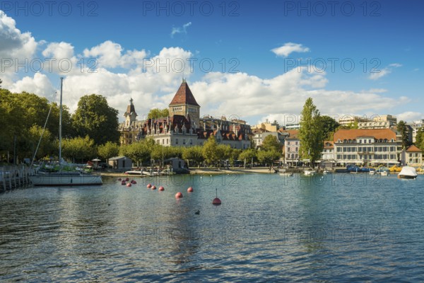 Château d'Ouchy, luxury hotel on the lakeshore, Lausanne, Switzerland
