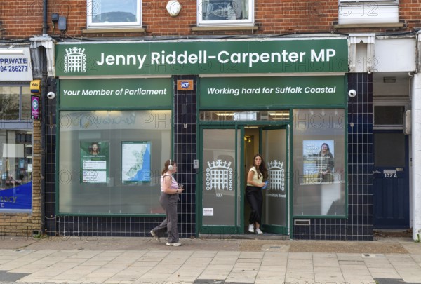 Constituency office of Jenny Riddell-Carpenter MP, Suffolk Coastal, Felixstowe, Suffolk, England, UK