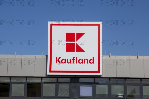 Close-up of the KAUFLAND grocery chain logo