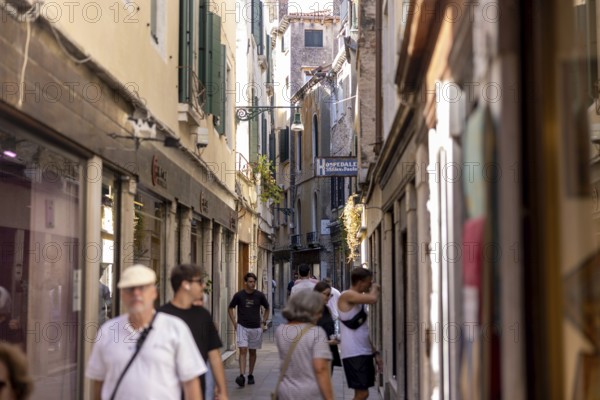 Venice, Italy - 3 September 2025: Tourists in Venice during the 82nd Venice International Film Festival
