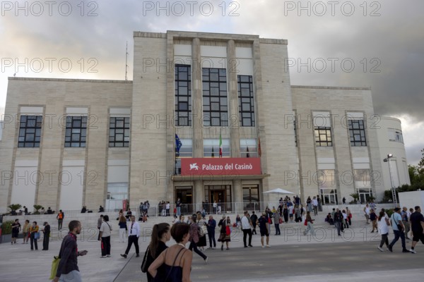 Venice, Italy - 2 September 2025: Palazzo del Casino during the red carpet of - A house of Dynamite - during the 82nd Venice International Film Festival