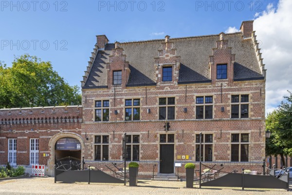 Restaurant De Eenhoorn, 16th century house in the picturesque village centre of Bazel near Kruibeke, East Flanders, Belgium