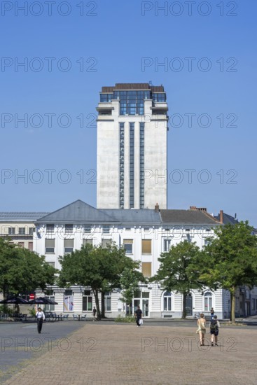 Boekentoren, Book Tower, part of the Ghent University Library in the city Gent, East Flanders, Belgium