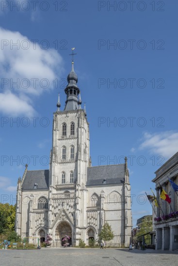 14th century Onze-Lieve-Vrouw-ten-Poelkerk, Brabantine Gothic Church of Our Lady ten Poel in the city Tienen, Tirlemont, Flemish Brabant, Belgium