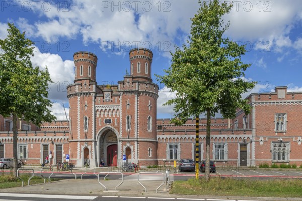 Centrale gevangenis van Leuven, 1860 central prison, penitentiary in the city Louvain in Neo-Tudor style, Flemish Brabant, Belgium