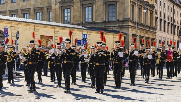 Bergkapelle St. Ingbert, Trachten- und Schützenzug, Oktoberfest, Munich, Upper Bavaria, Bavaria, Germany