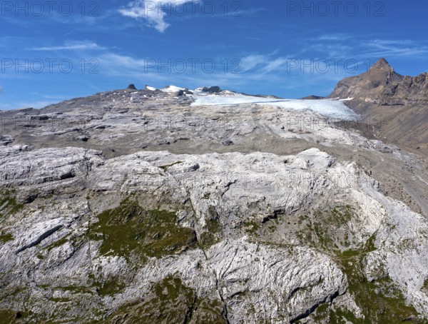 Karst landscape Lapis de Tsanfleuron between Sanetsch Pass and Tsanfleuron Glacier, Glacier de Zanfleuron, Sanetsch Pass, Bernese Alps, Savièse, Canton Valais, Switzerland