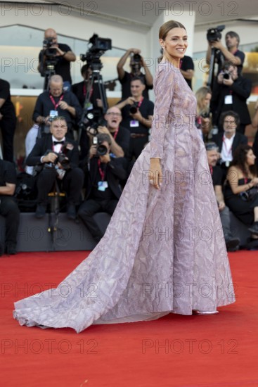 Venice, Italy - 2 September 2025: Cristina Chiabotto during the red carpet of - A house of Dynamite - during the 82nd Venice International Film Festival