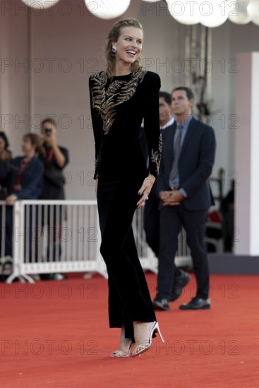 Venice, Italy - 2 September 2025: Eva Herzigová during the red carpet of - A house of Dynamite - during the 82nd Venice International Film Festival