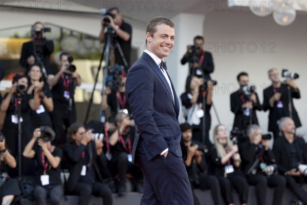 Venice, Italy - 2 September 2025: Gabriel Basso during the red carpet of - A house of Dynamite - during the 82nd Venice International Film Festival