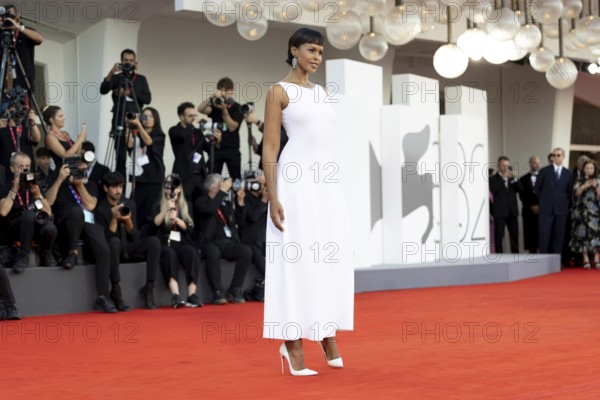 Venice, Italy - 2 September 2025: Sabrina Dhowre Elba during the red carpet of - A house of Dynamite - during the 82nd Venice International Film Festival