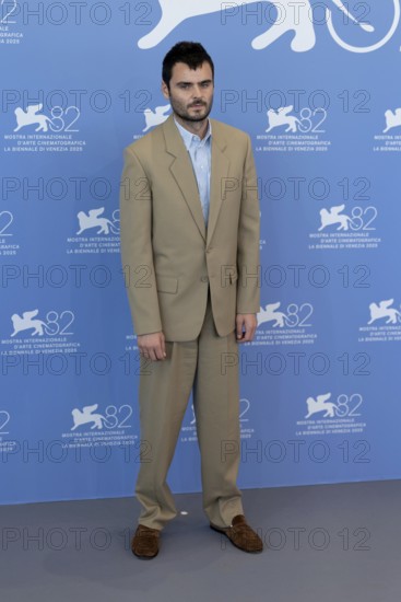 Venice, Italy - 3 September 2025: Duke Nicholson during the Photo Call of - In the Hand of Dante - during the 82nd Venice International Film Festival