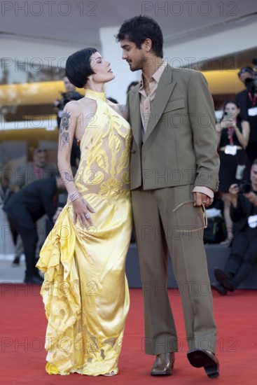 Venice, Italy - 1 September 2025: Halsey and Avan Jogia during the red carpet of - The Smashing Machine - during the 82nd Venice International Film Festival