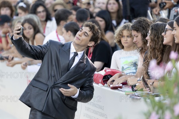 Venice, Italy - 3 September 2025: Miguel Herran during the red carpet of - Duse - during the 82nd Venice International Film Festival