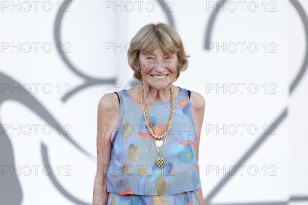 Venice, Italy - 3 September 2025: Marisa Borini during the red carpet of - Duse - during the 82nd Venice International Film Festival