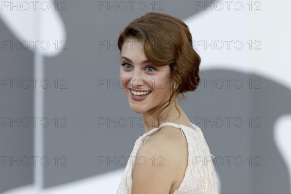 Venice, Italy - 3 September 2025: Gaja Masciale during the red carpet of - Duse - during the 82nd Venice International Film Festival