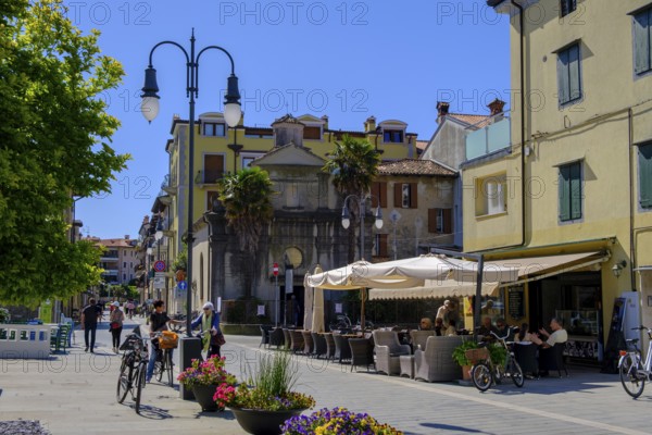 Old town streets, Grado, Julian Friuli, Adriatic Sea, Italy