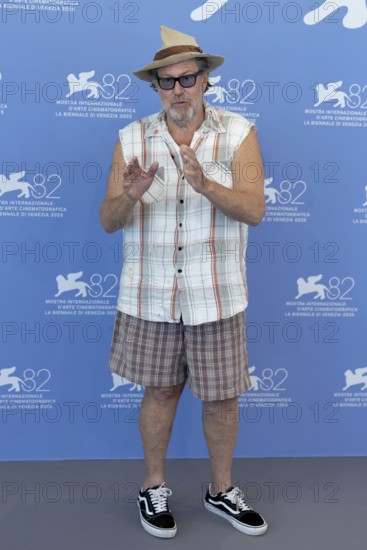 Venice, Italy - 3 September 2025: Julian Schnabel during the Photo Call of - In the Hand of Dante - during the 82nd Venice International Film Festival