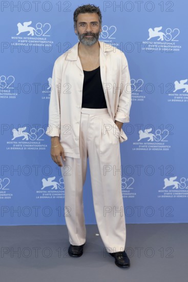 Venice, Italy - 3 September 2025: Oscar Isaac during the Photo Call of - In the Hand of Dante - during the 82nd Venice International Film Festival