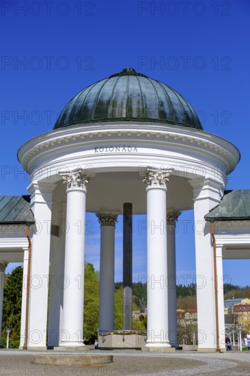 Rudolf Spring Pavilion, spring, fountain, lobby, spa centre, Caroline Fountain, colonnade, Mariánské Lázne, Mariánské Lázne, Czech Republic, Czech Republic