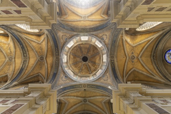 Dome of the church Chiesa Parrocchiale della Trasfigurazione di Nostro Signore Gesú Cristo in Taurisano, Apulia, Italy