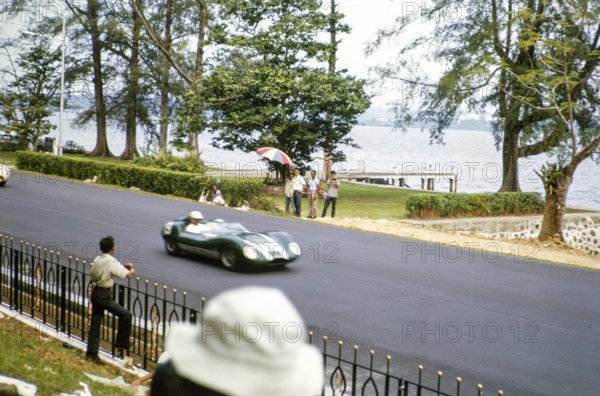 Lola Mk1 car competing in Formule Libre Johore Grand Prix motor racing event, Johor Bahru, Malaysia, September 2, 1963
