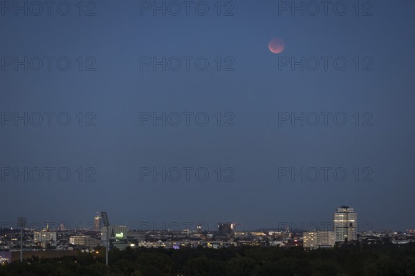 Lunar eclipse as seen from Berlin on 07.09.2025