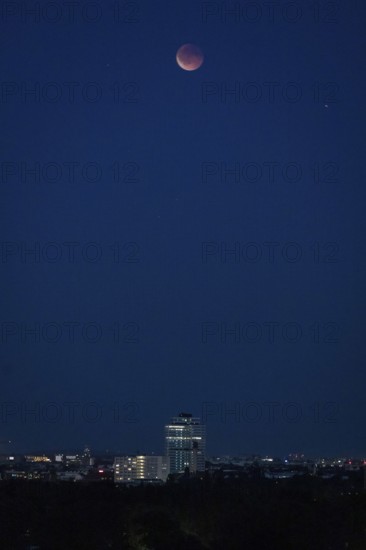 Lunar eclipse as seen from Berlin on 07.09.2025