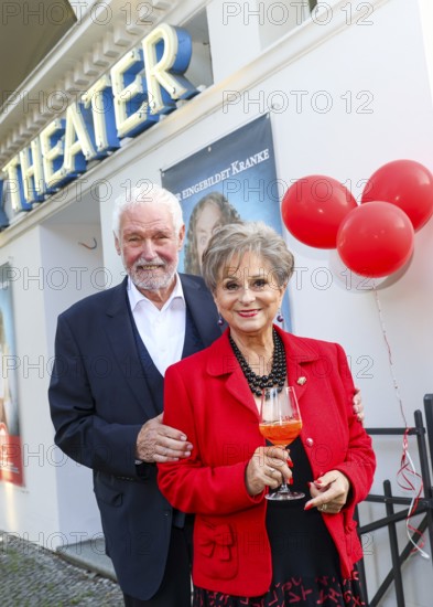 Klaus Lenk and Dagmar Frederic at the premiere of the play 'Der eingebildet Kranke' and Dieter Hallervorden's 90th birthday at the palace gardens Theatre. Berlin, 05.09.2025