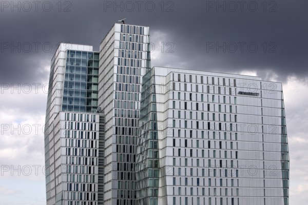 Nextower office tower and JW Marriott Hotel, high-rise buildings, Palaisquartier, Frankfurt am Main, Hesse, Germany
