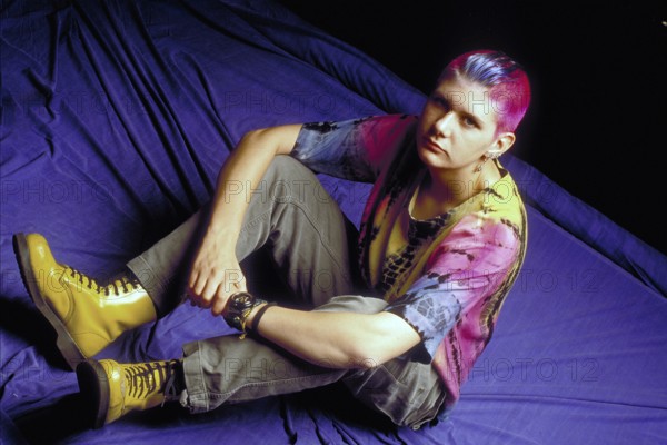 Punk-look tealager, Bavaria, Germany