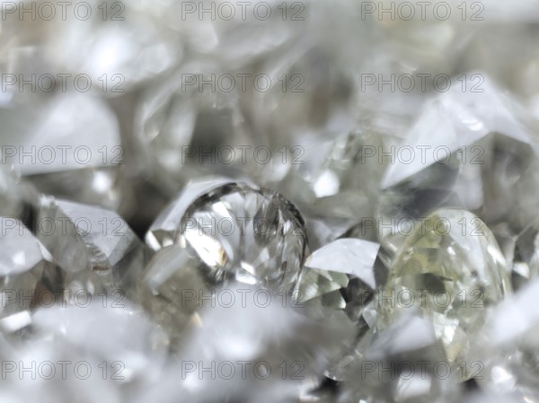 Many valuable diamonds, some rough, some cut, for further processing for the jewellery industry