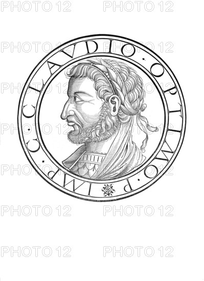 Claudius Gothicus (born around 214, died 270) was Roman emperor from 268 to 270. His full name is given as Marcus Aurelius Claudius, occasionally also Marcus Aurelius Valerius Claudius. The epithet Gothicus is not contemporary. In modern research, he is sometimes also referred to as Claudius II, authentic, digitally restored reproduction from a 19th century original, record date not stated