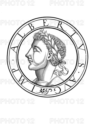 Albrecht V Count of Habsburg (born July 1255, died 1 May 1308 in Königsfelden near Brugg), was from 1282 as Albrecht I Duke of Austria, of Styria and of Carniola as well as Lord of the Windische Mark and from 1298, also as Albrecht I, Roman-German King of the House of Habsburg, authentic, digitally restored reproduction from a 19th century original, record date not stated