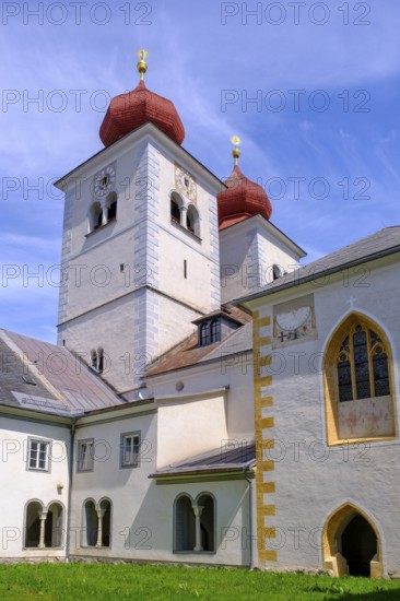 Abbey church, Millstatt Abbey, Millstatt, Lake Millstatt, Carinthia, Austria