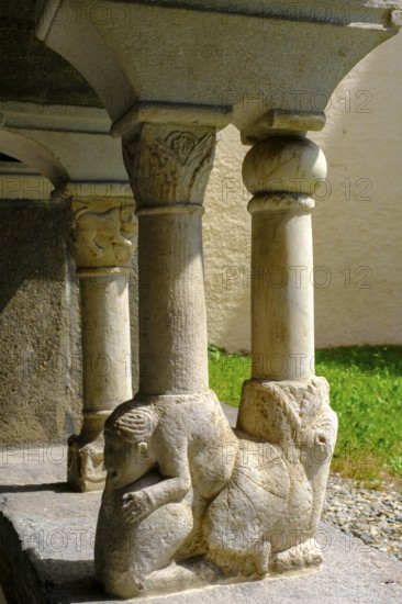 Cloister, Millstatt Abbey, Millstatt, Lake Millstatt, Carinthia, Austria