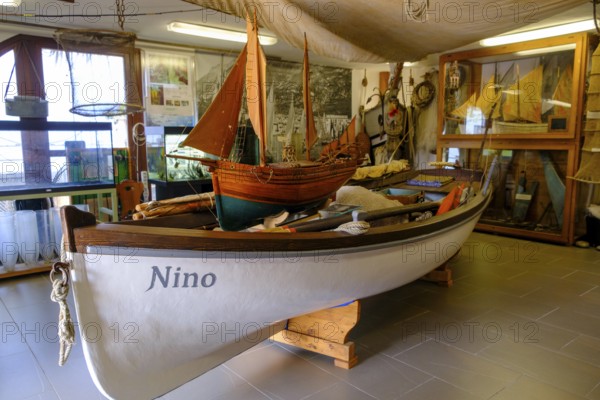 Fishing Museum, Museo della pesca, harbour of Cassone di Malcesine, Lake Garda, Veneto, Italy