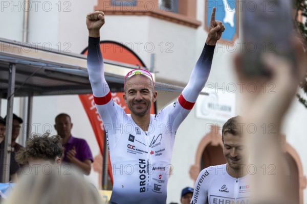 42nd Kerwe Cycle Race in Mutterstadt, Palatinate, Grand Prix Zeller Recycling***Picture: Andreas Mayr (RSC Kempten) wins the race